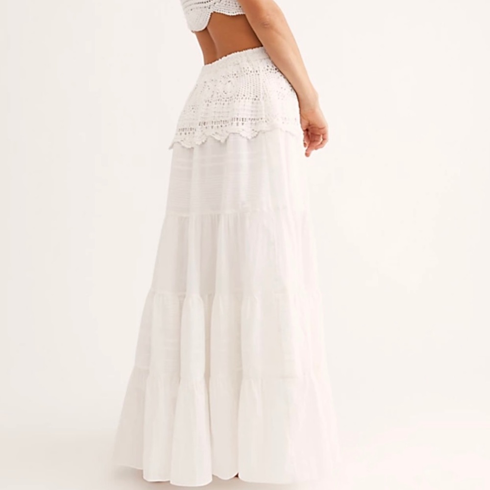 Free people Crochet skirt